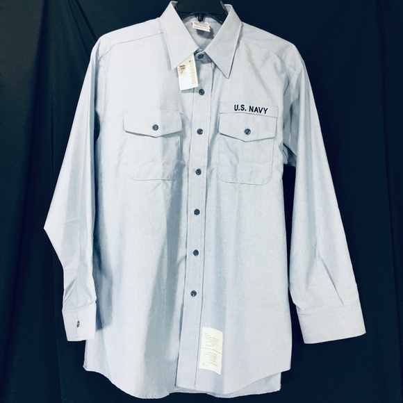 NEW Official Issue U.S. Navy Long Sleeve Button-Up - Picture 2 of 8